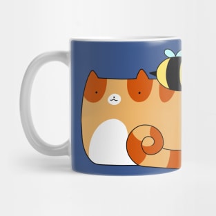 Bee and Orange Tabby Mug